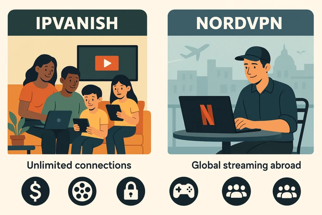 IPVanish vs NordVPN